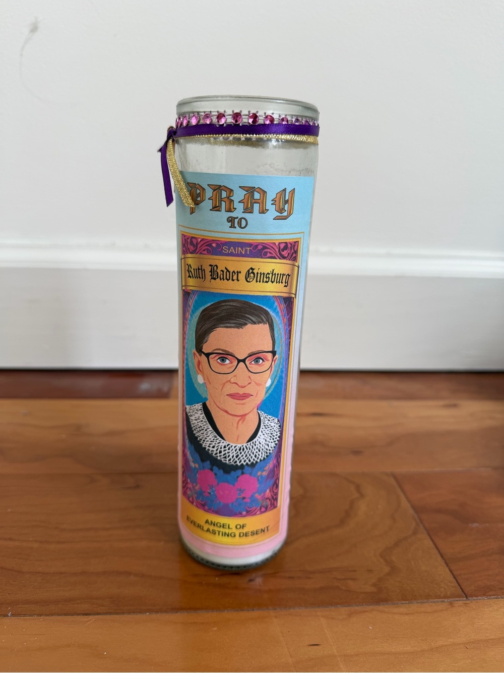 Ruth Bader Ginsburg Decorative Prayer Candle
